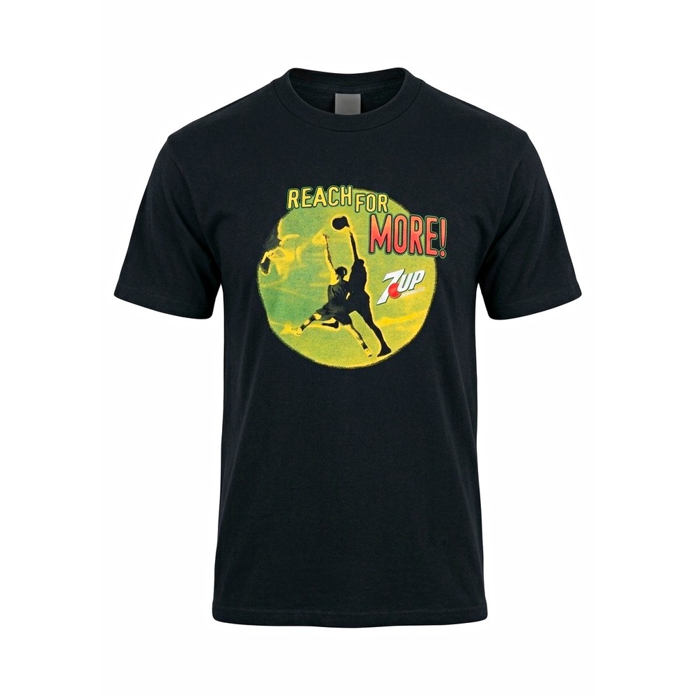 Rare Vintage 1990s 7UP 'Reach For Moon' Fruit of the Loom Graphic T-Shirt XL